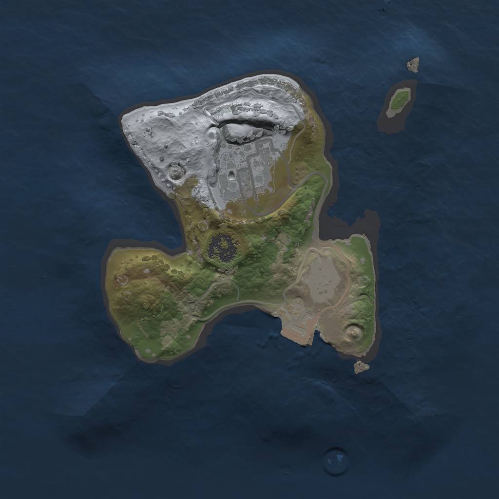 Rust Map: Procedural Map, Size: 1750, Seed: 178930062, 4 Monuments