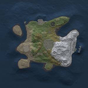 Thumbnail Rust Map: Procedural Map, Size: 1999, Seed: 521342, 5 Monuments