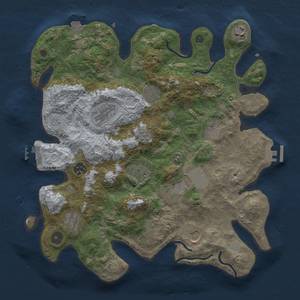 Thumbnail Rust Map: Procedural Map, Size: 3650, Seed: 1518190592, 18 Monuments