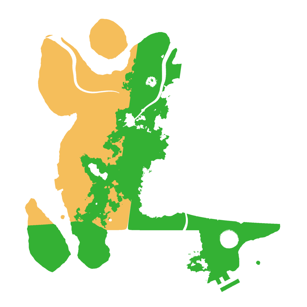 Biome Rust Map: Procedural Map, Size: 3000, Seed: 55931