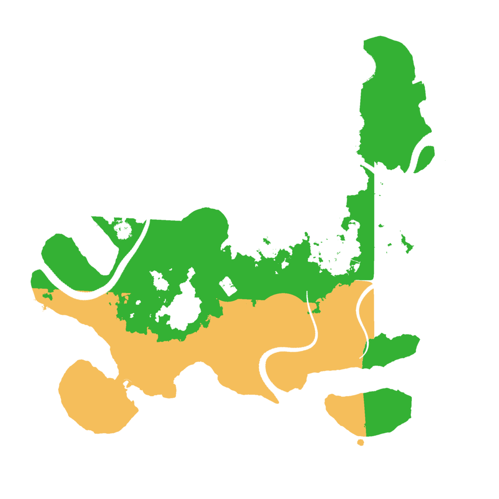 Biome Rust Map: Procedural Map, Size: 3000, Seed: 91659