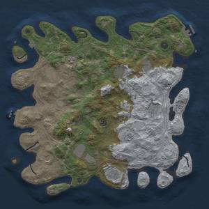 Thumbnail Rust Map: Procedural Map, Size: 4250, Seed: 969280175, 19 Monuments