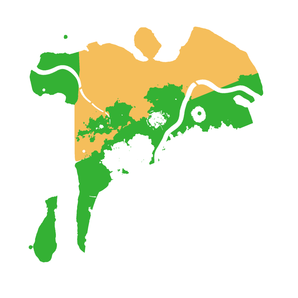 Biome Rust Map: Procedural Map, Size: 3000, Seed: 41127