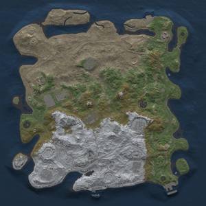 Thumbnail Rust Map: Procedural Map, Size: 4250, Seed: 1032632272, 19 Monuments