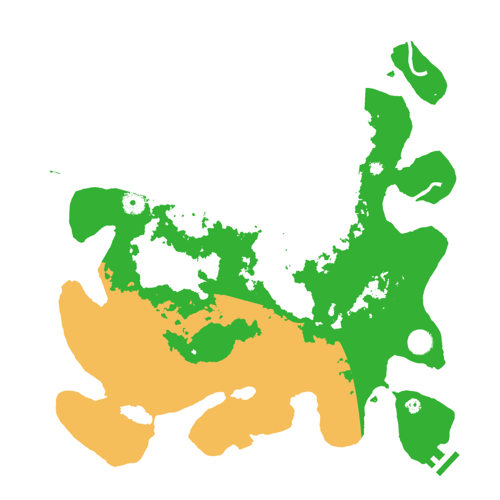 Biome Rust Map: Procedural Map, Size: 3500, Seed: 990461364