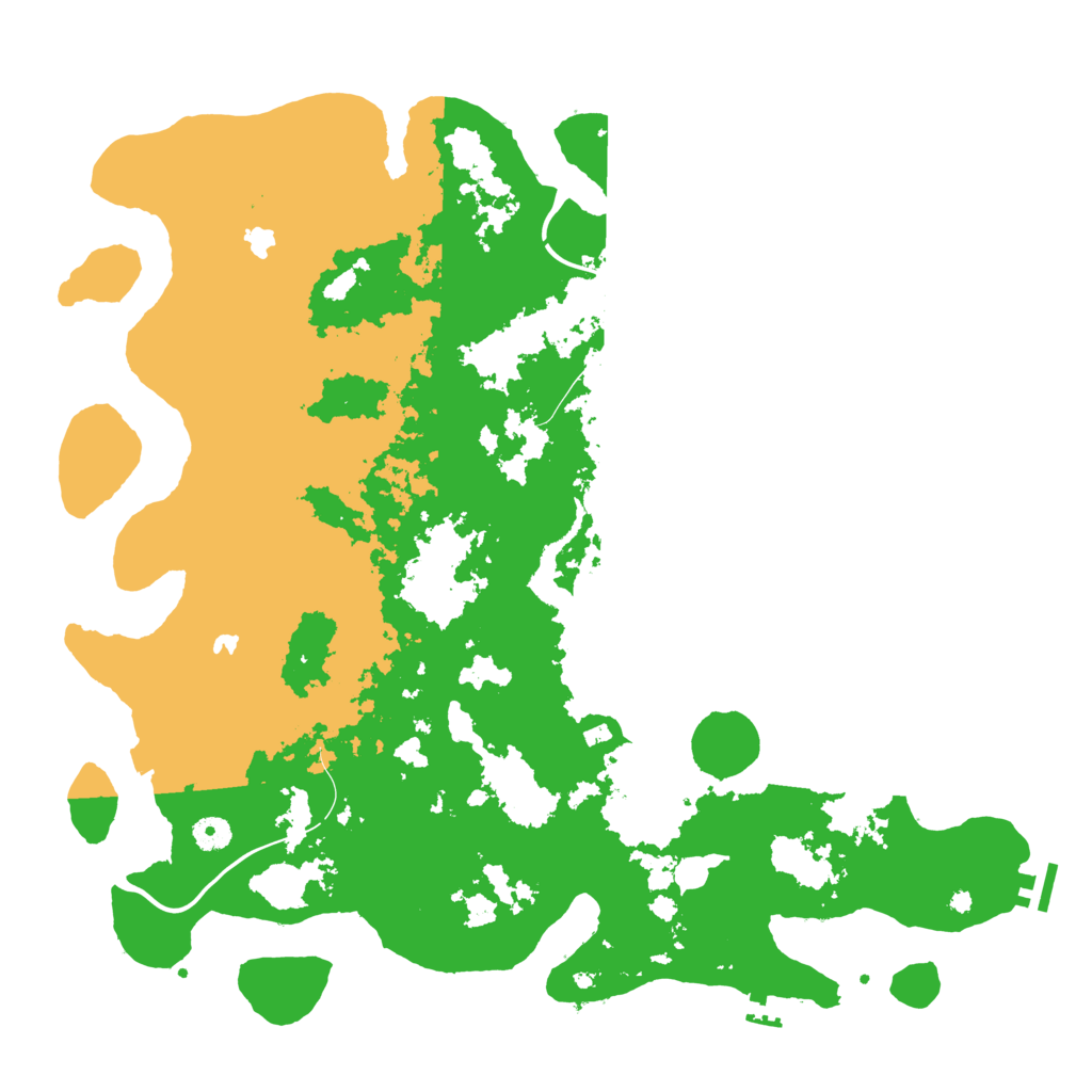Biome Rust Map: Procedural Map, Size: 4500, Seed: 223358954