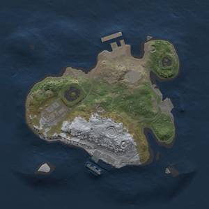 Thumbnail Rust Map: Procedural Map, Size: 2000, Seed: 257264043, 7 Monuments