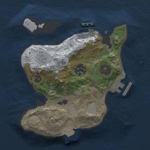 Thumbnail Rust Map: Procedural Map, Size: 2000, Seed: 518396667, 8 Monuments