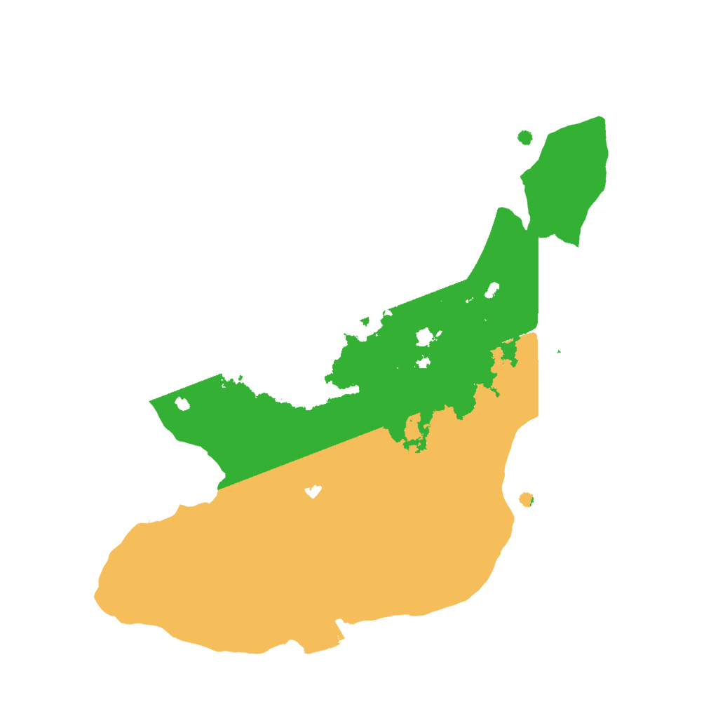 Biome Rust Map: Procedural Map, Size: 2000, Seed: 518396667