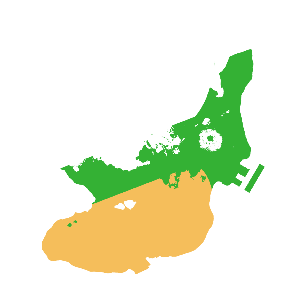 Biome Rust Map: Procedural Map, Size: 2000, Seed: 518396667