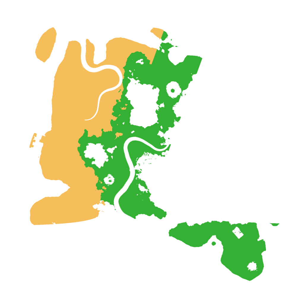 Biome Rust Map: Procedural Map, Size: 3000, Seed: 29649