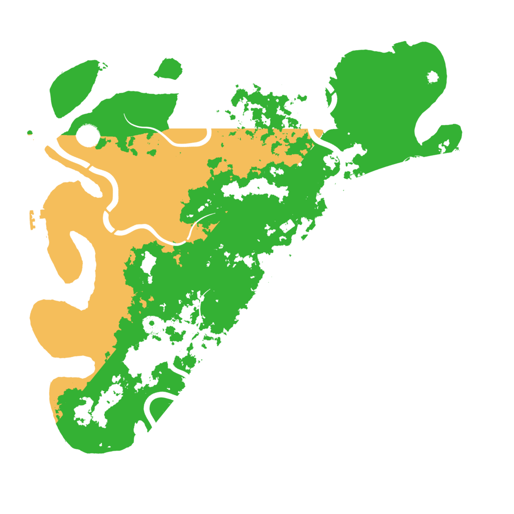 Biome Rust Map: Procedural Map, Size: 3999, Seed: 320970848