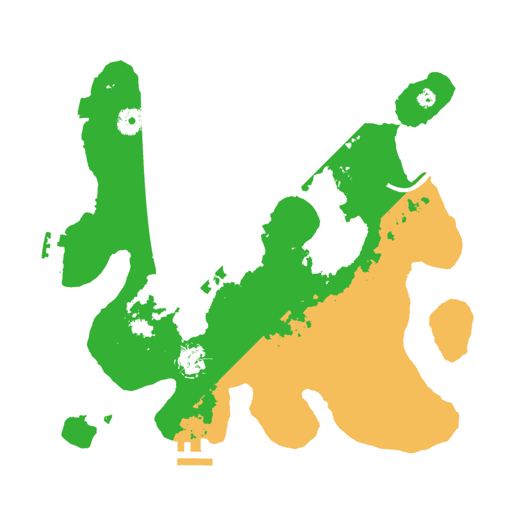 Biome Rust Map: Procedural Map, Size: 3000, Seed: 16988