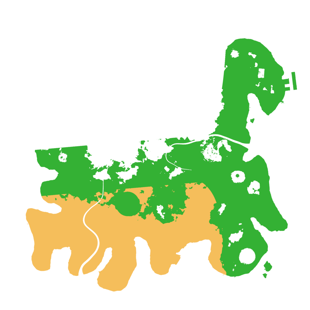 Biome Rust Map: Procedural Map, Size: 3500, Seed: 1046733984