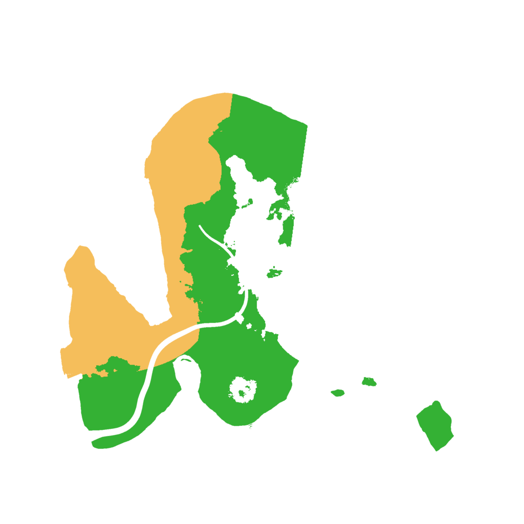 Biome Rust Map: Procedural Map, Size: 2000, Seed: 55931