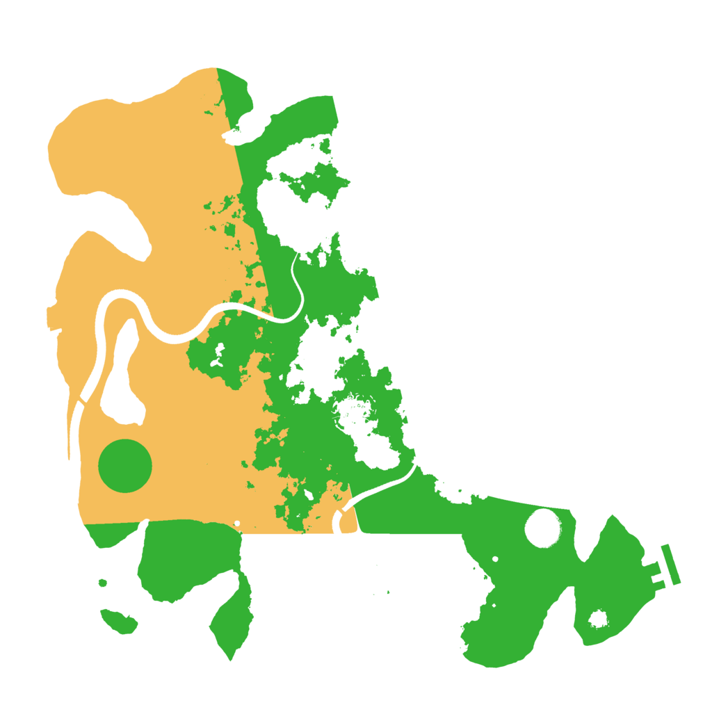 Biome Rust Map: Procedural Map, Size: 3500, Seed: 532322