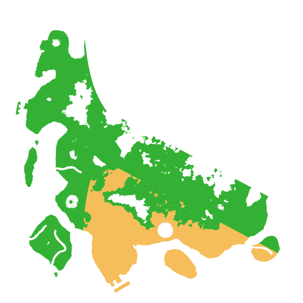 Biome Rust Map: Procedural Map, Size: 3500, Seed: 1843395462