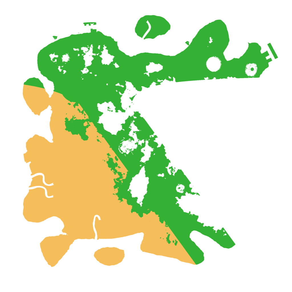 Biome Rust Map: Procedural Map, Size: 3498, Seed: 4367796
