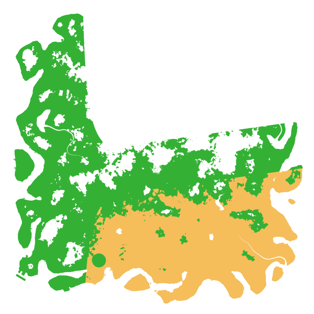 Biome Rust Map: Procedural Map, Size: 6000, Seed: 1845079572