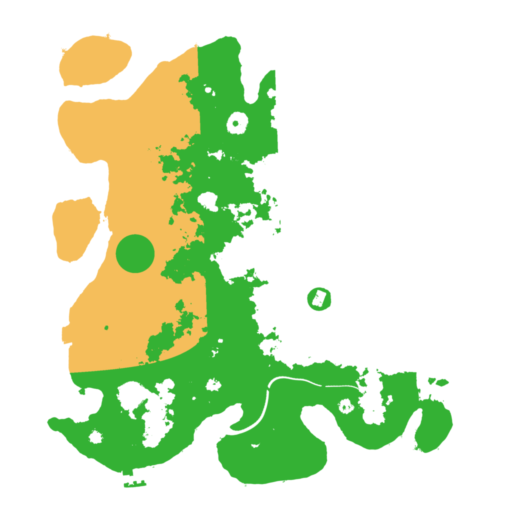 Biome Rust Map: Procedural Map, Size: 3500, Seed: 694201322