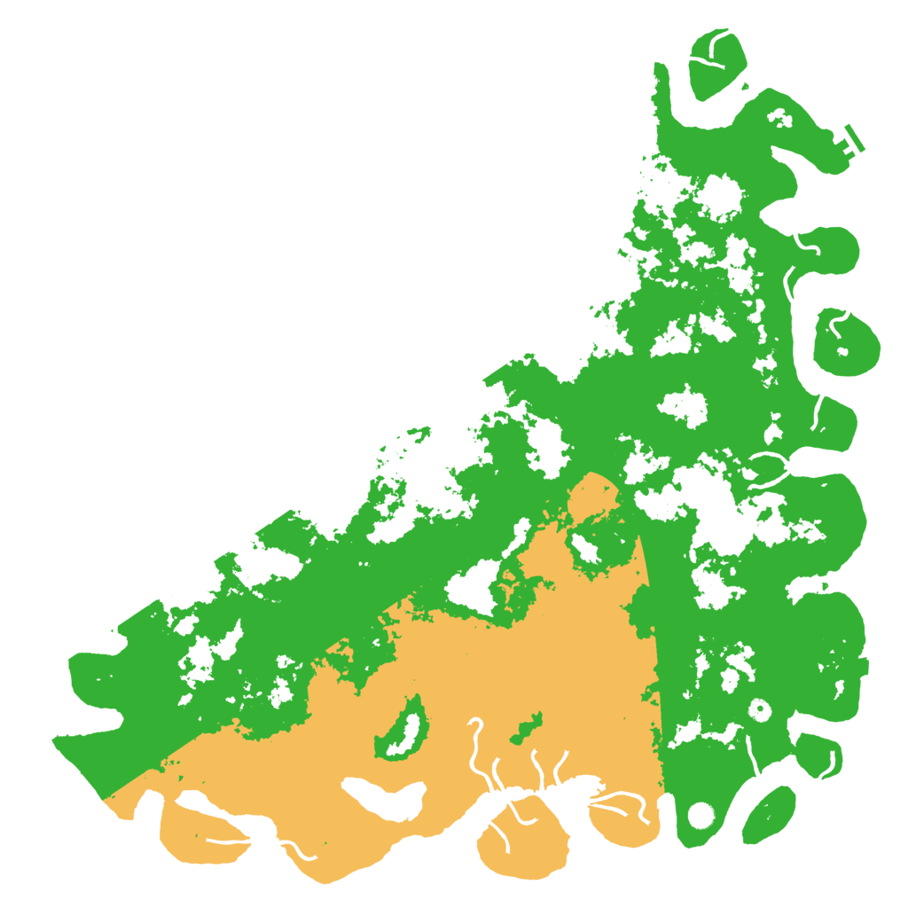 Biome Rust Map: Procedural Map, Size: 6000, Seed: 241419581