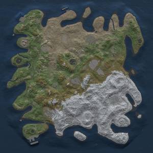 Thumbnail Rust Map: Procedural Map, Size: 4000, Seed: 372024, 18 Monuments