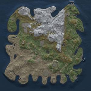 Thumbnail Rust Map: Procedural Map, Size: 4250, Seed: 199923513, 19 Monuments