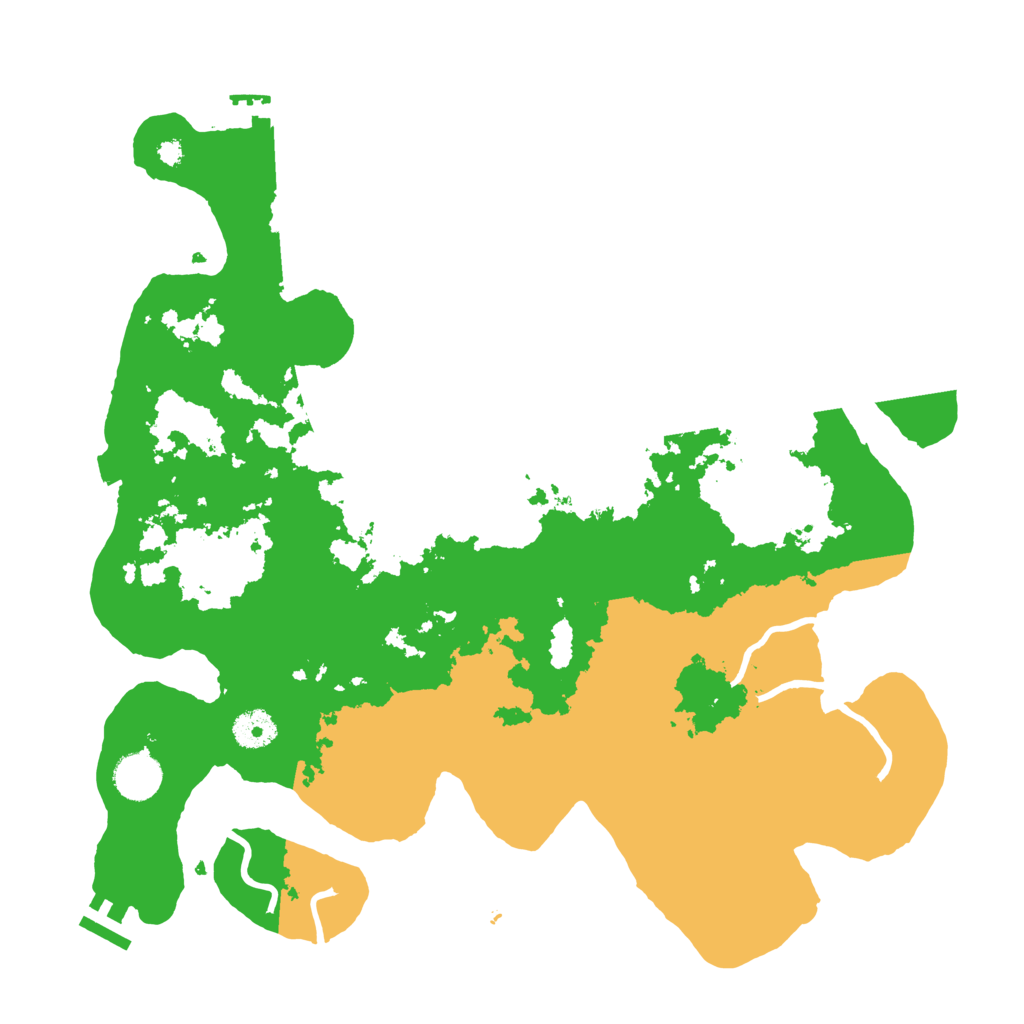 Biome Rust Map: Procedural Map, Size: 3800, Seed: 39591