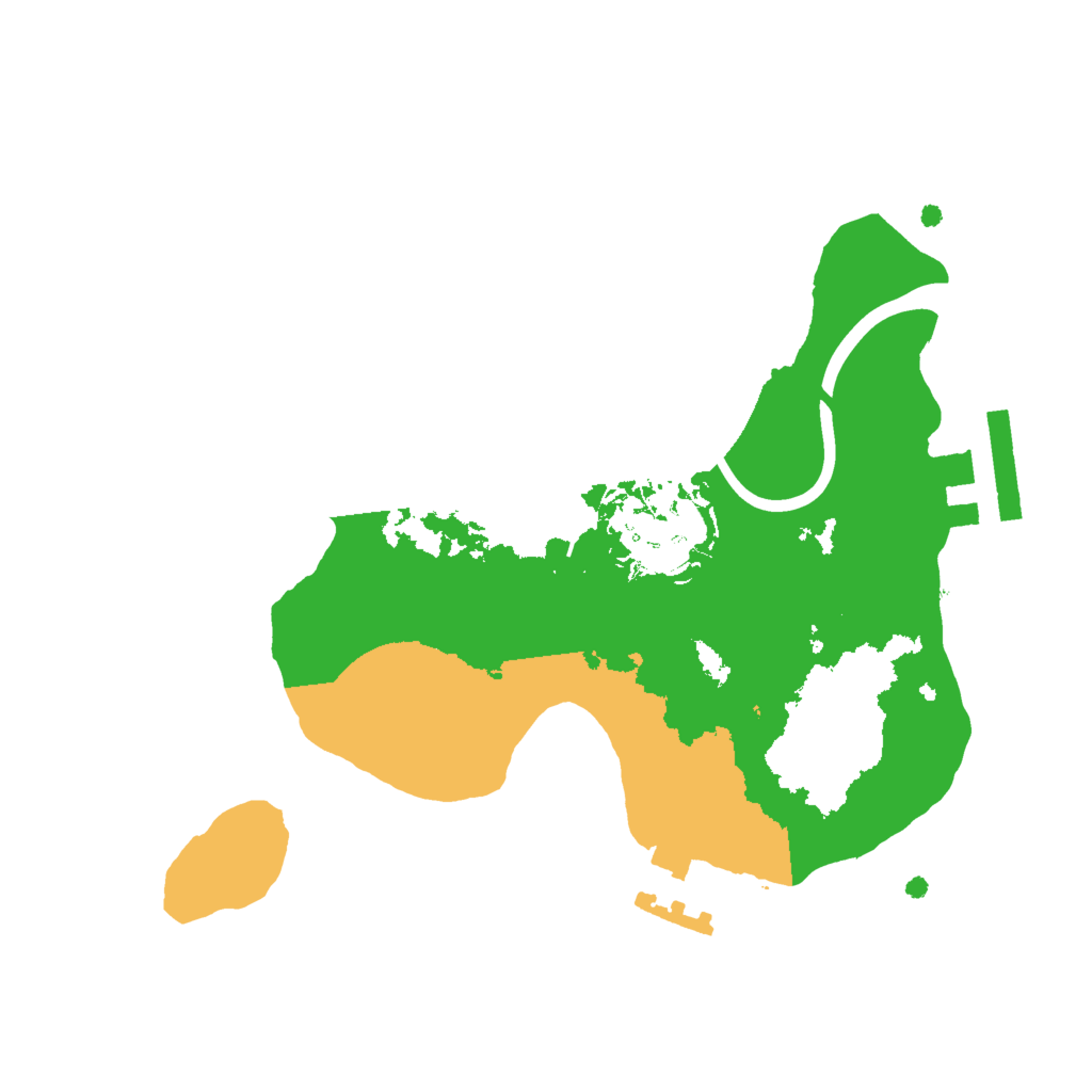 Biome Rust Map: Procedural Map, Size: 2000, Seed: 103896933