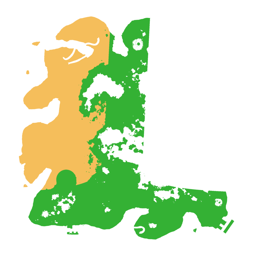 Biome Rust Map: Procedural Map, Size: 3500, Seed: 309418082