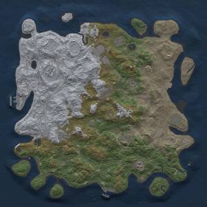 Thumbnail Rust Map: Procedural Map, Size: 4500, Seed: 1793289665, 17 Monuments