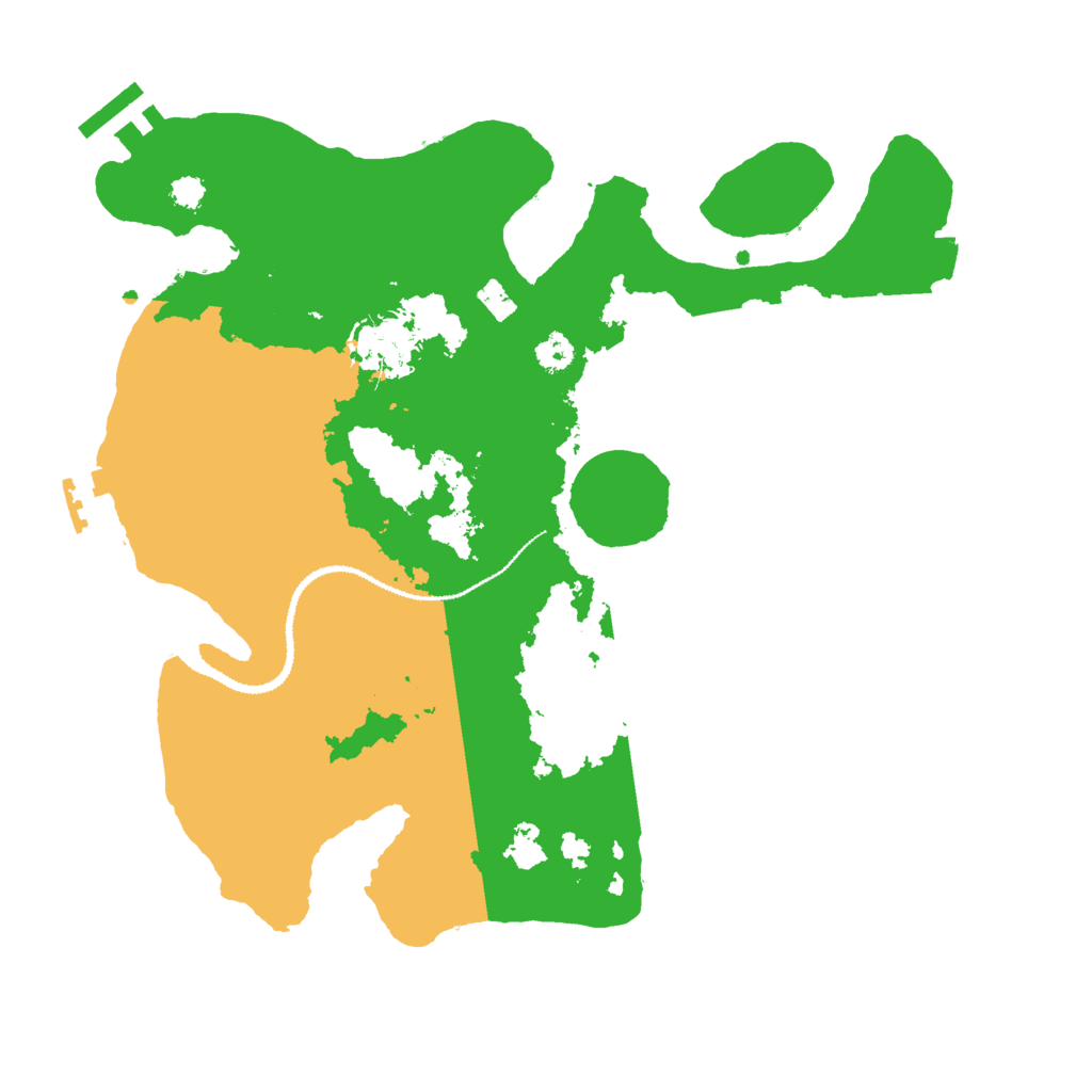 Biome Rust Map: Procedural Map, Size: 3000, Seed: 489602204