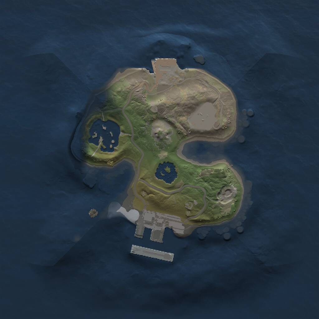 Rust Map: Procedural Map, Size: 1500, Seed: 2010698174, 3 Monuments