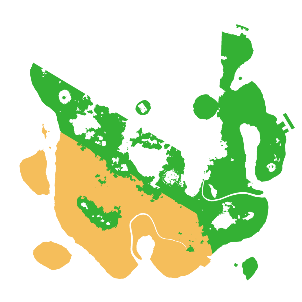 Biome Rust Map: Procedural Map, Size: 3500, Seed: 943076283