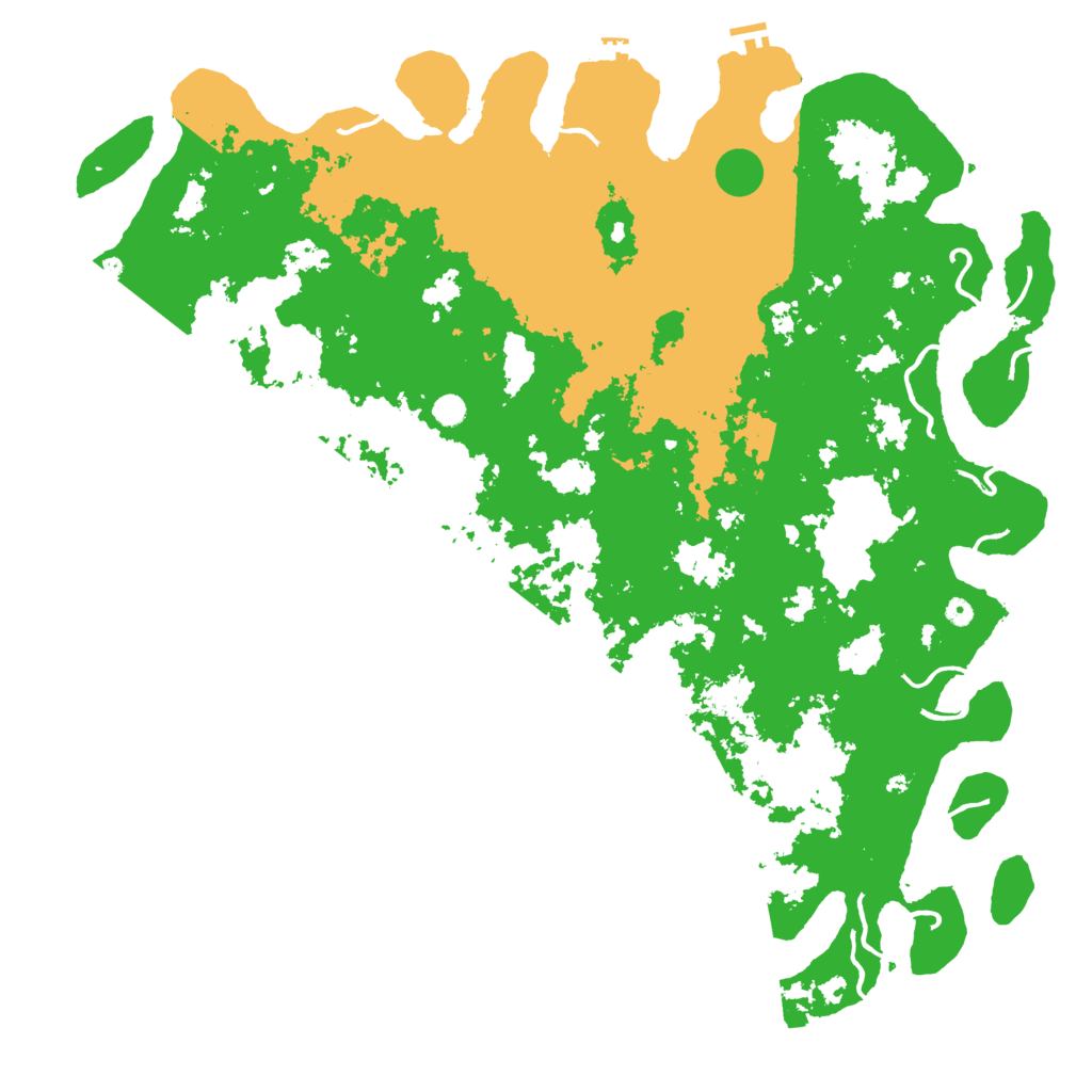Biome Rust Map: Procedural Map, Size: 6000, Seed: 6922251