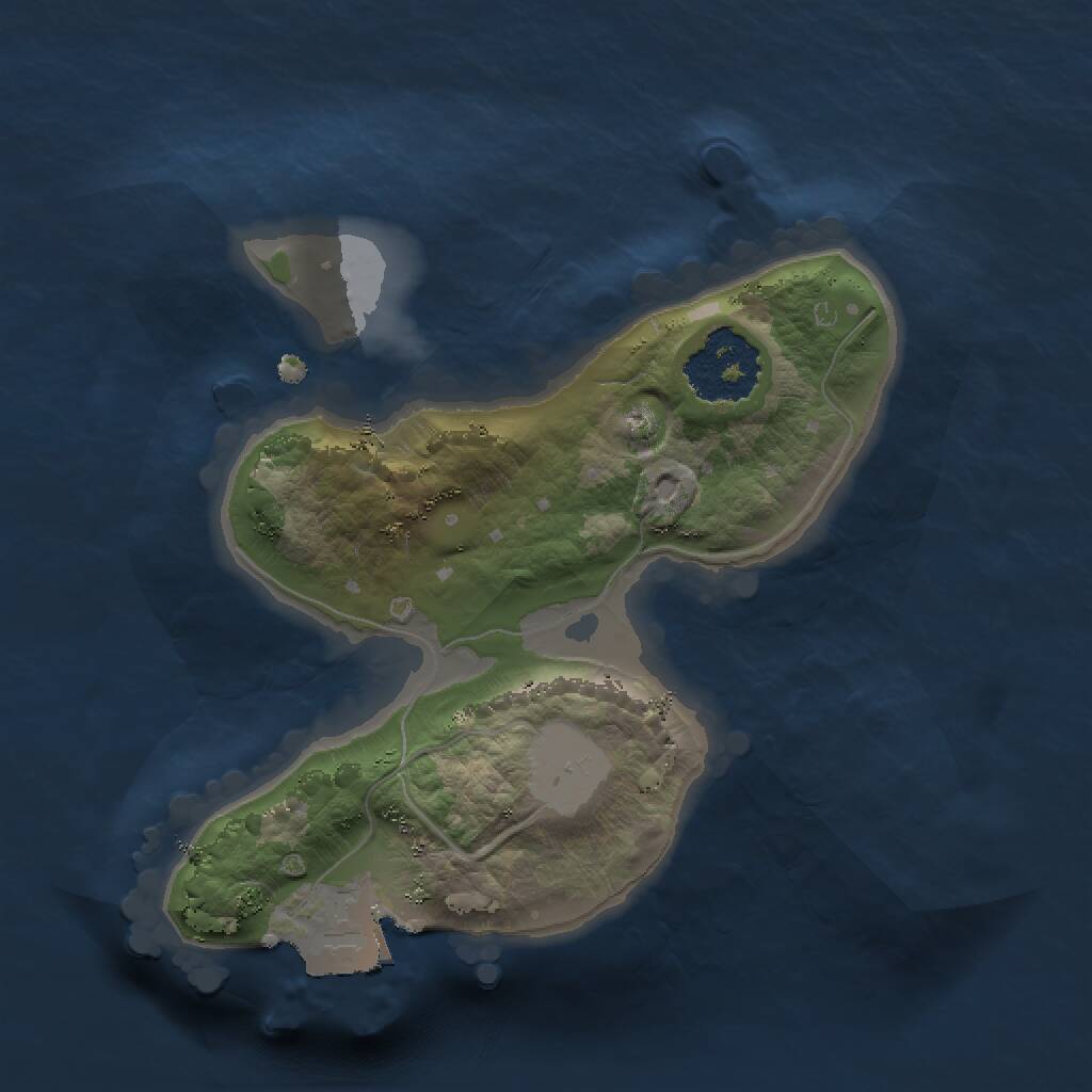 Rust Map: Procedural Map, Size: 1500, Seed: 1683382316, 1 Monuments