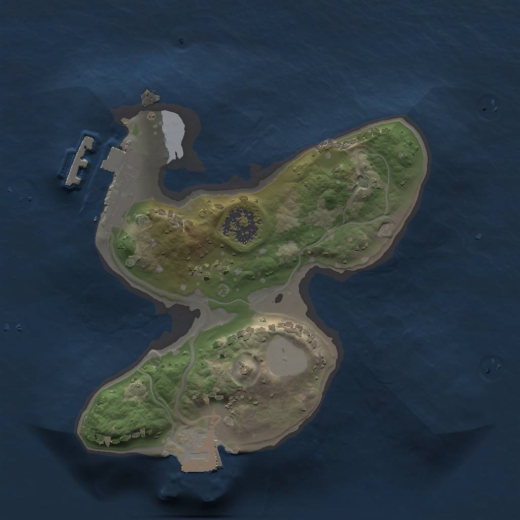 Rust Map: Procedural Map, Size: 1500, Seed: 1683382316, 4 Monuments