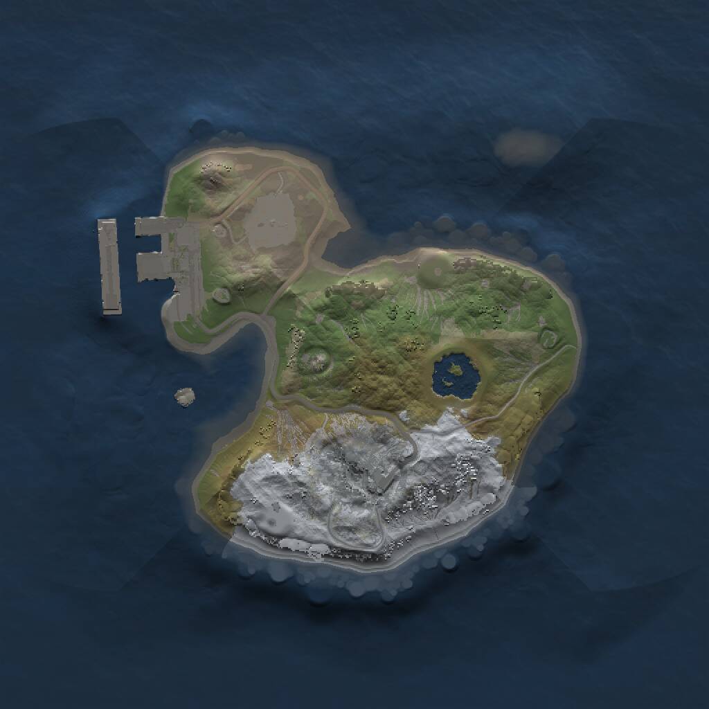 Rust Map: Procedural Map, Size: 1500, Seed: 496592468, 2 Monuments