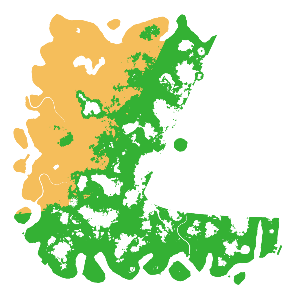 Biome Rust Map: Procedural Map, Size: 6000, Seed: 6922252