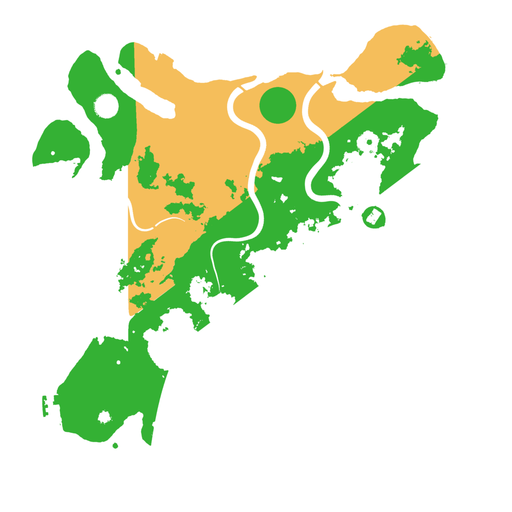 Biome Rust Map: Procedural Map, Size: 3700, Seed: 96546524