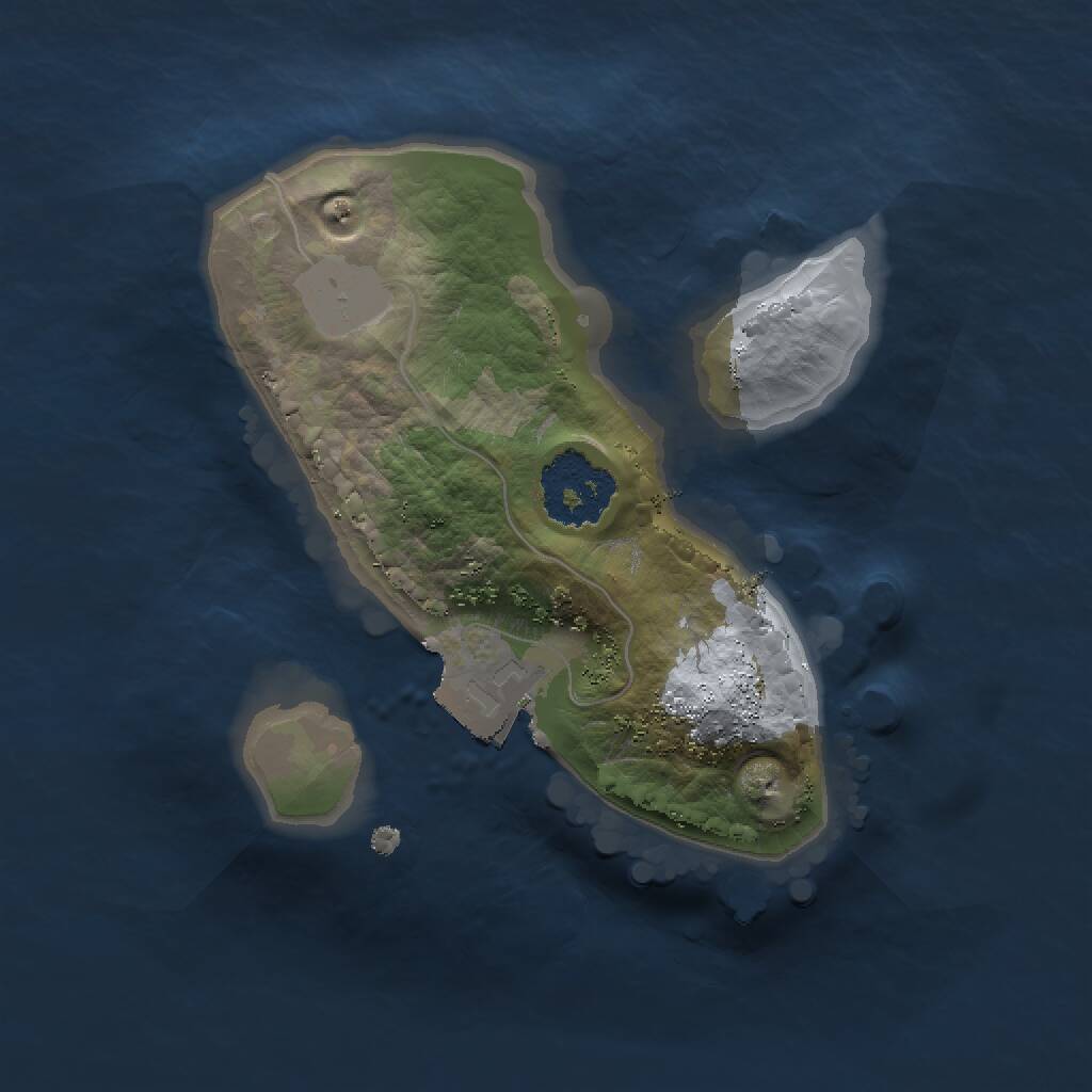 Rust Map: Procedural Map, Size: 1500, Seed: 1580843554, 1 Monuments