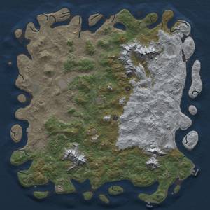 Rust Map: Procedural Map, Size: 6000, Seed: 15300, 19 Monuments