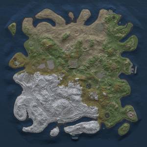 Thumbnail Rust Map: Procedural Map, Size: 4250, Seed: 1451353479, 19 Monuments