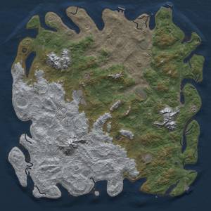 Thumbnail Rust Map: Procedural Map, Size: 6000, Seed: 94, 19 Monuments