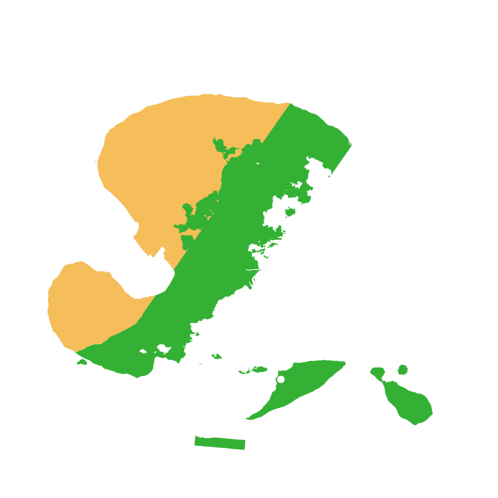 Biome Rust Map: Procedural Map, Size: 2000, Seed: 1590841624