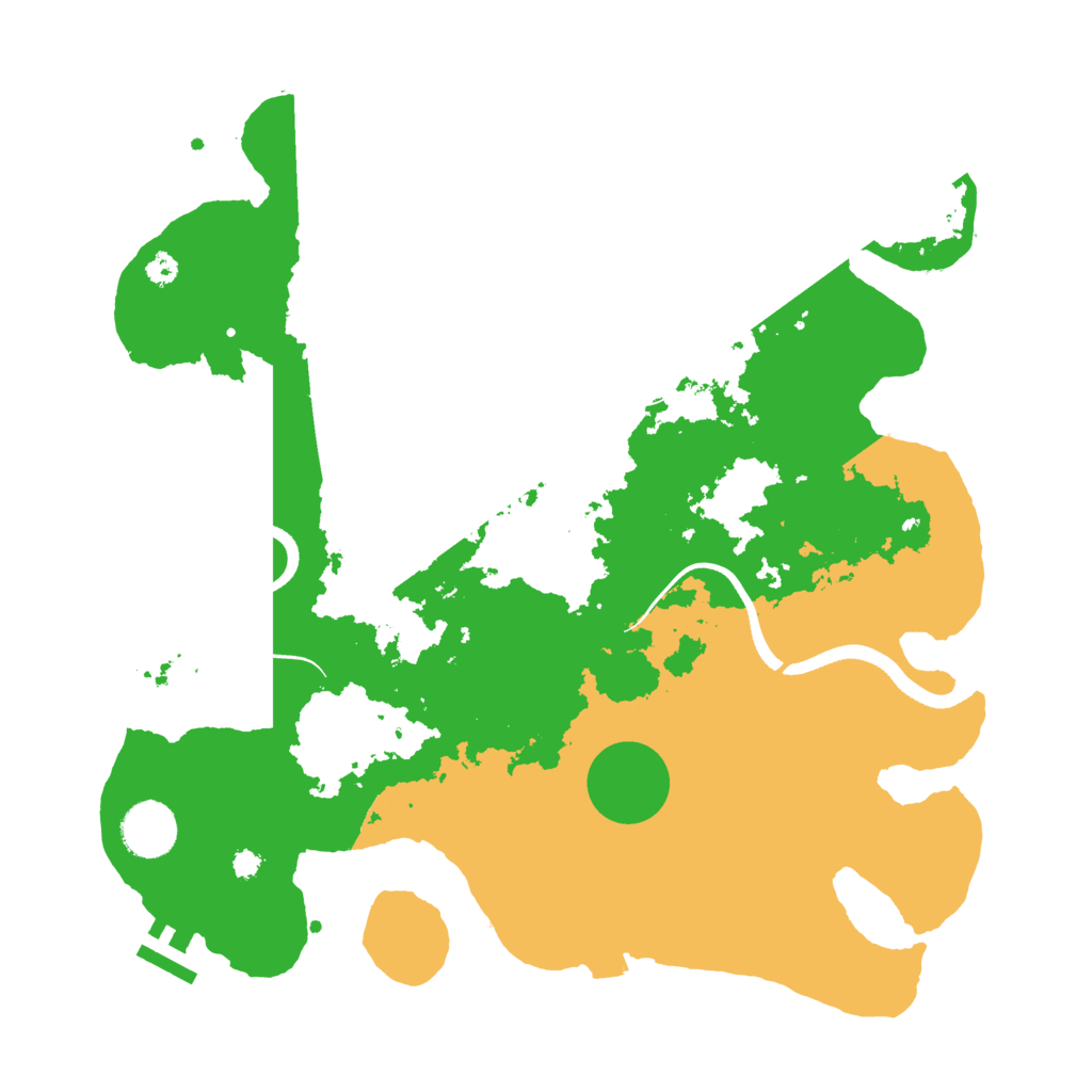 Biome Rust Map: Procedural Map, Size: 3500, Seed: 753395