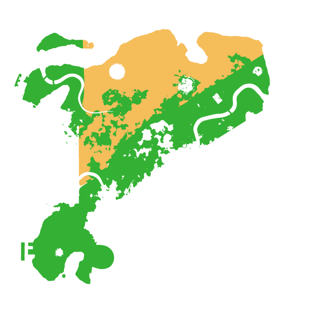 Biome Rust Map: Procedural Map, Size: 3500, Seed: 1495282403