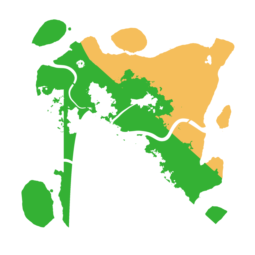 Biome Rust Map: Procedural Map, Size: 3300, Seed: 585473784