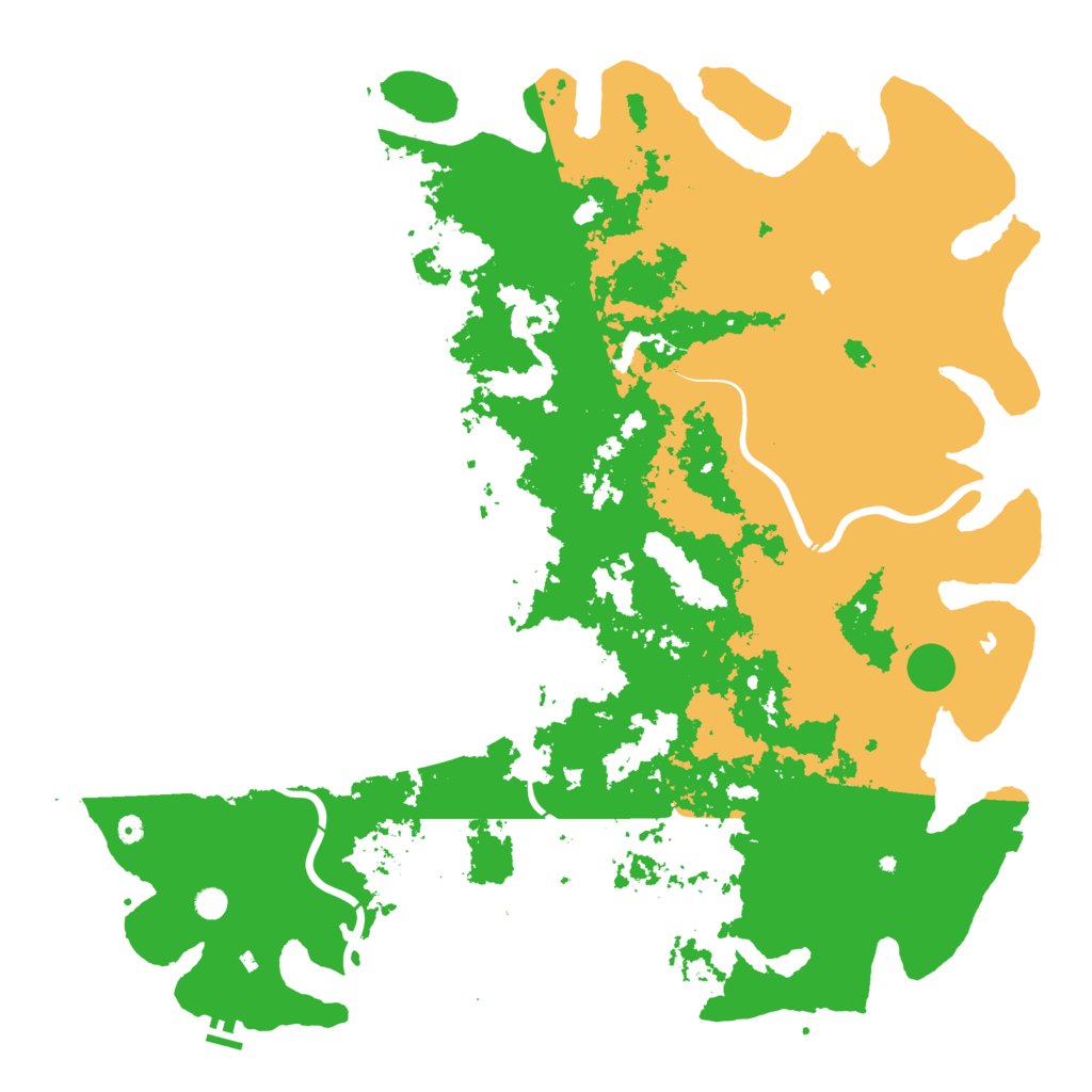 Biome Rust Map: Procedural Map, Size: 6000, Seed: 98006953