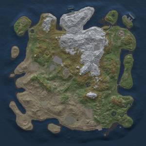 Thumbnail Rust Map: Procedural Map, Size: 4250, Seed: 451048706, 19 Monuments